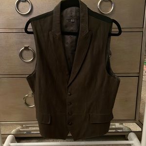 MEN’S JOHN VARVATOS BROWN VEST
